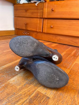 Botas tacón azul marino