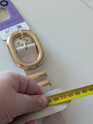 Cinturón blanco XL nuevo