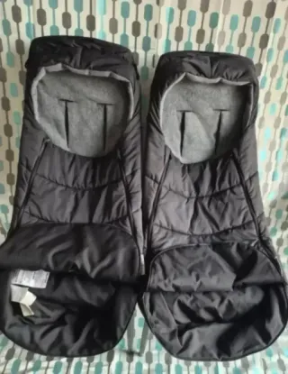 SACO SILLA POLAR REPELENTE AL AGUA, NEGRO