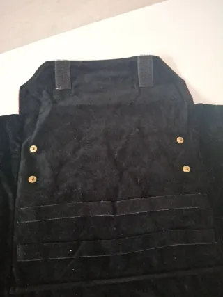 Manta joyero negra y roja