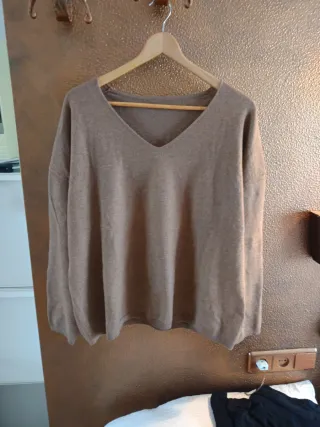 Jersey mujer marrón talla XL