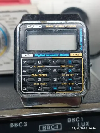 Reloj Casio CA-503 Calculadora Digital Invader Gam