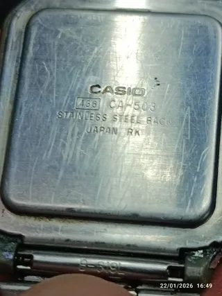 Reloj Casio CA-503 Calculadora Digital Invader Gam