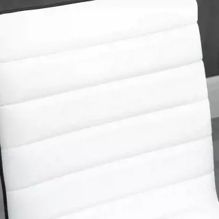 Silla de Oficina Giratoria Ajustable Blanca