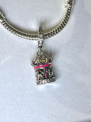 Charm Carrusel Caballitos. Plata. NUEVO