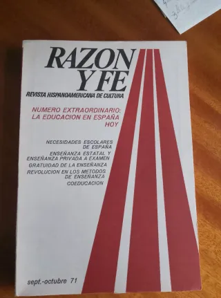 4 revistas Razón y Fe. Años 70
