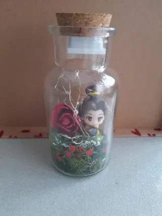 Tarro cristal con figura Disney San Valentín