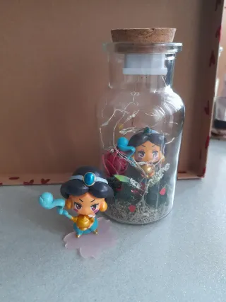 Tarro cristal con figura Disney San Valentín