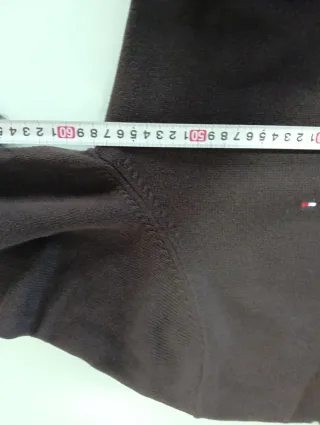 Jersey Tommy Hilfiger Marrón Media Cremallera