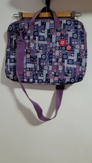 Funda Maletín Morada Multicolor Estampada