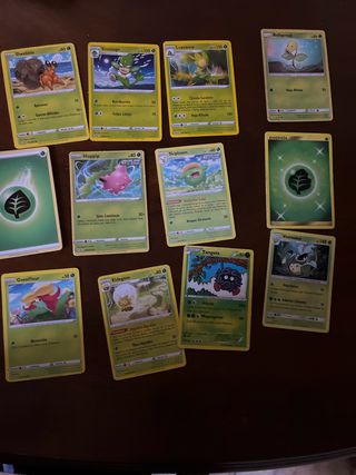 12 Cartas Pokémon Tipo Planta