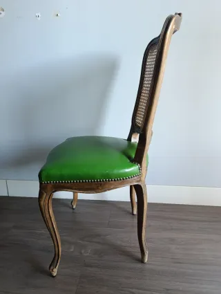 6 Sillas Comedor Madera y Rejilla