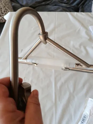 Aplique espejo metal y cristal