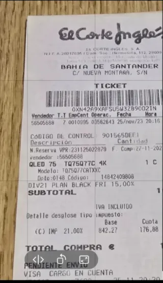 Samsung QLED TV Negro