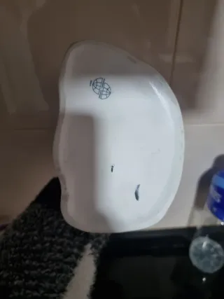 Figura porcelana ciervos y pájaro