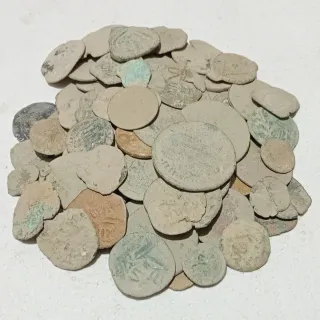 Lote 100 Monedas para limpiar