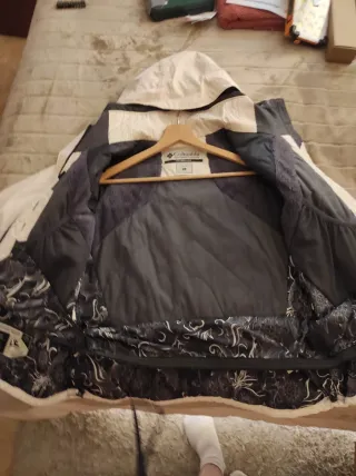 Anorak esqui Columbia Mujer Negro y Blanco