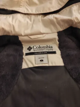 Anorak esqui Columbia Mujer Negro y Blanco