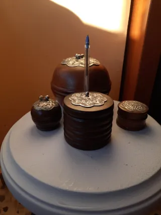 Cajas decorativas madera y metal