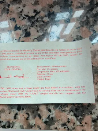 Lote numero 3 cuatro monedas plata JJOO, Descubri.