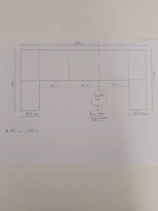 Armario modular blanco con puertas
