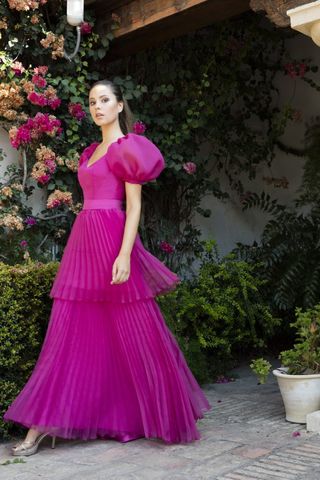 Vestido Ana Torres fiesta/madrina púrpura