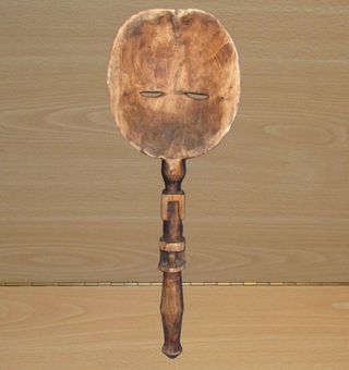 Antigua máscara África Ekpo Ibibio Ibio Eket 68 cm