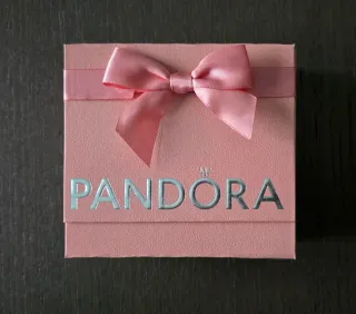Scatola regalo Pandora rosa con fiocco (3 pz)