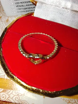 Anillo Corazón Baño Oro