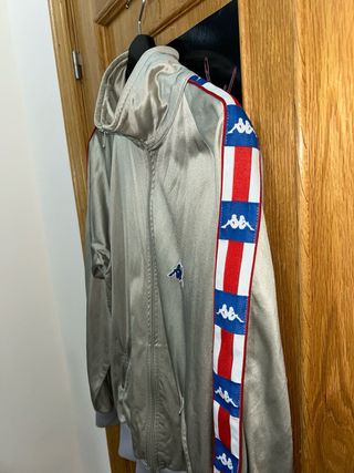 Chaqueta Kappa Anniston 222 Banda Vintage Gris