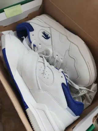 zapatilla Lacoste Talla 42 Cuero blanca