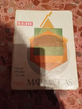 Libro matemáticas 1 Bup años 80