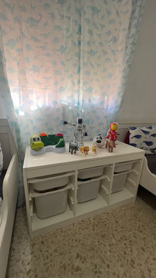 Mueble organizador de juguetes blanco