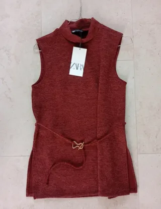 Jersey Zara burdeos talla S