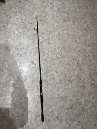 Caña de pescar negra