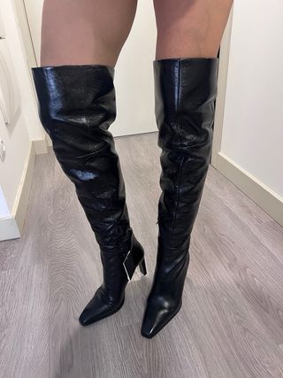 Botas altas piel Zara Talla 41