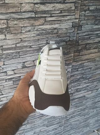 Sneakers Uomo Bianche Marroni