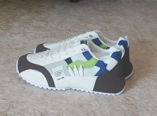 Sneakers Uomo Bianche Marroni