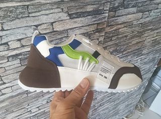 Sneakers Uomo Bianche Marroni