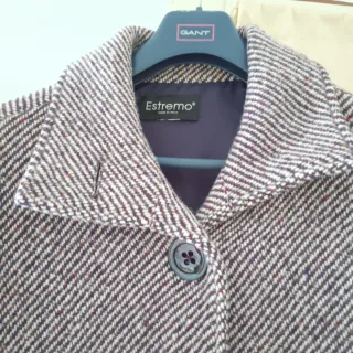 Mantella Estremo foderata tg.46 righe grigio