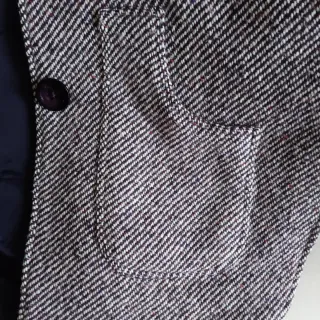 Mantella Estremo foderata tg.46 righe grigio