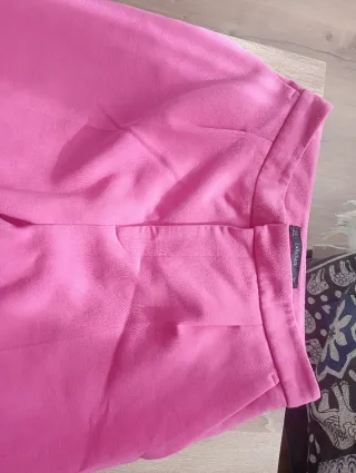 Pantalones Zara pinzas rosa chicle