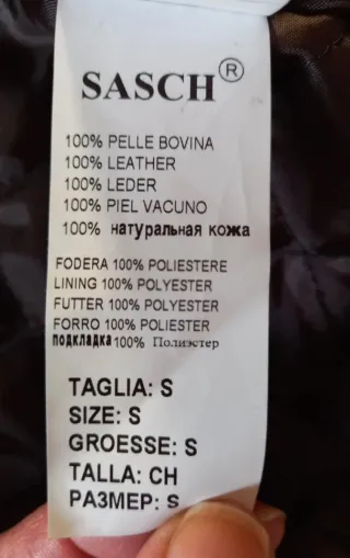 Giacca Giubbotto Donna  Vera Pelle Marrone Tg S