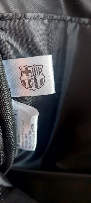 Bolso Bandolera FC Barcelona Negro y Azul