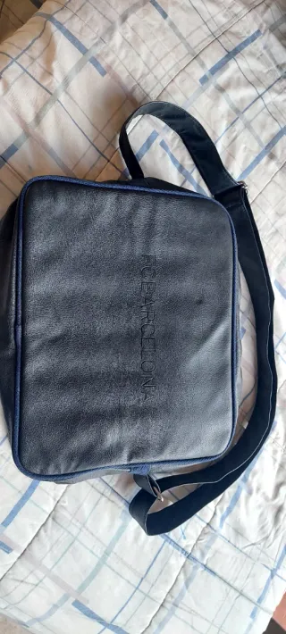 Bolso Bandolera FC Barcelona Negro y Azul