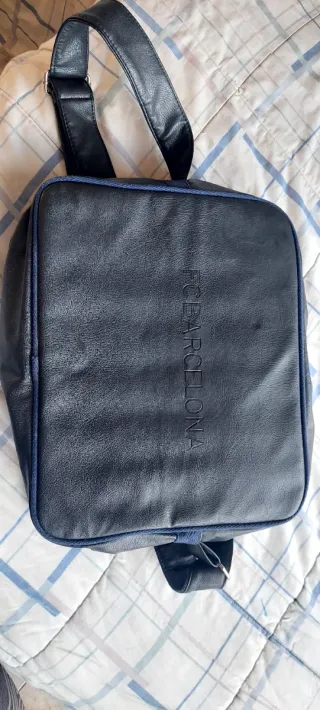 Bolso Bandolera FC Barcelona Negro y Azul