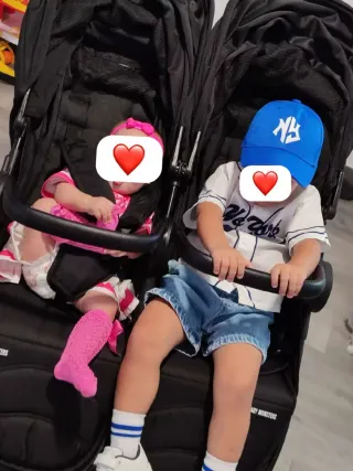 Cochecito gemelar baby Monster easy 4