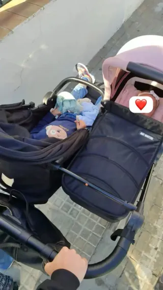 Cochecito gemelar baby Monster easy 4