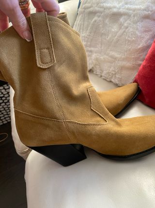 Botines Zara Ante Arena Talla 41