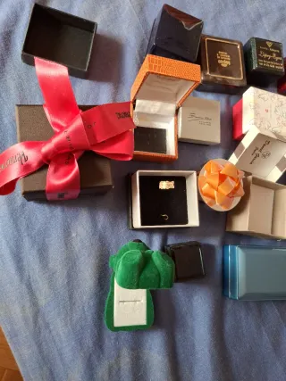 Lote de cajitas para anillos